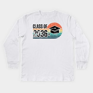 Class Of 2036 Kids Long Sleeve T-Shirt